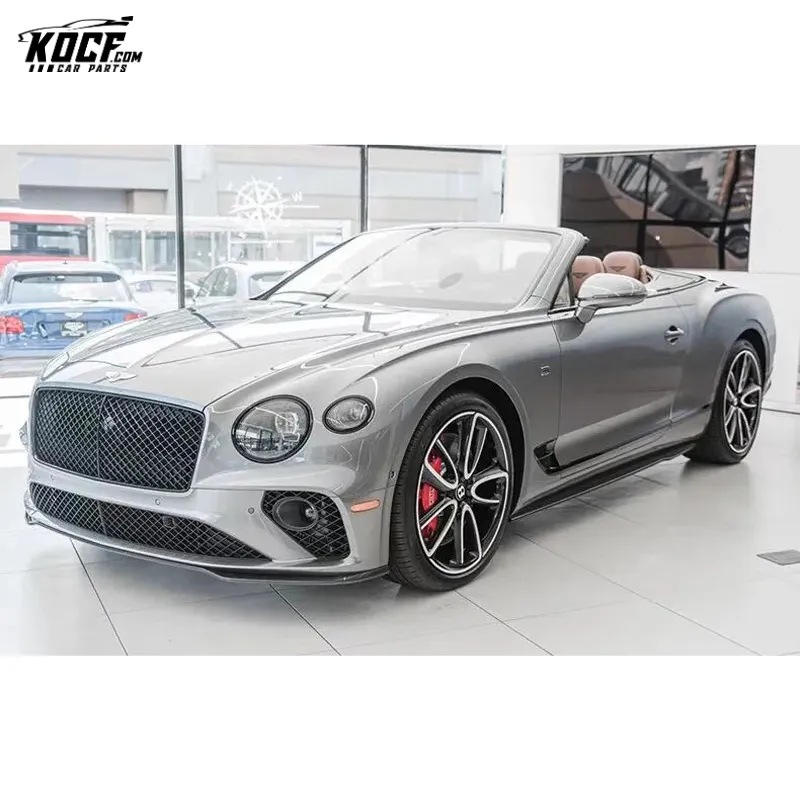 100-year Limited style Carbon Fiber Body kit Front Bumper Lip Side Skirts Diffuser Spoiler For 2020 Bentley Continental GT W12