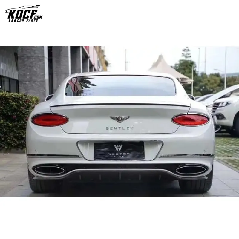 100-year Limited style Carbon Fiber Body kit Front Bumper Lip Side Skirts Diffuser Spoiler For 2020 Bentley Continental GT W12