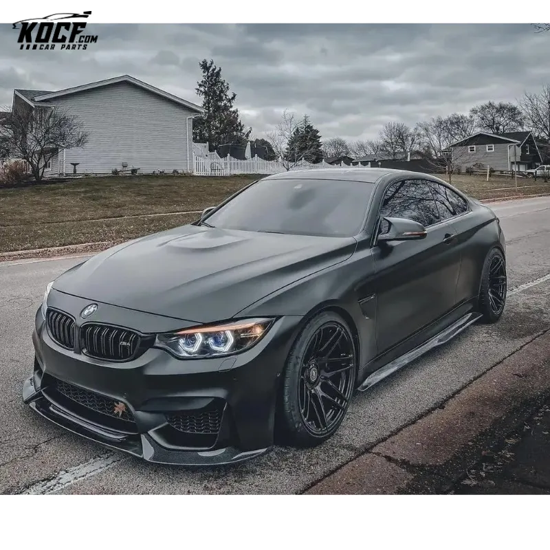 2015-2019 F82 M4 PS-M style Carbon Fiber Side Skirts Rocker Panels Extension For BMW F80 M3 F82 M4 Car styling