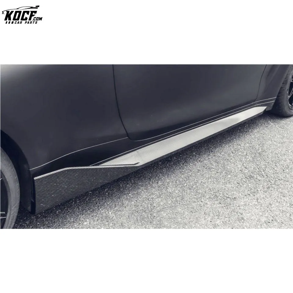 2020  1 PAIR G80 M3 G82 M4 MP style Carbon Fiber Side Skirts Rocker Panel For BMW G80 m3 G82 m4