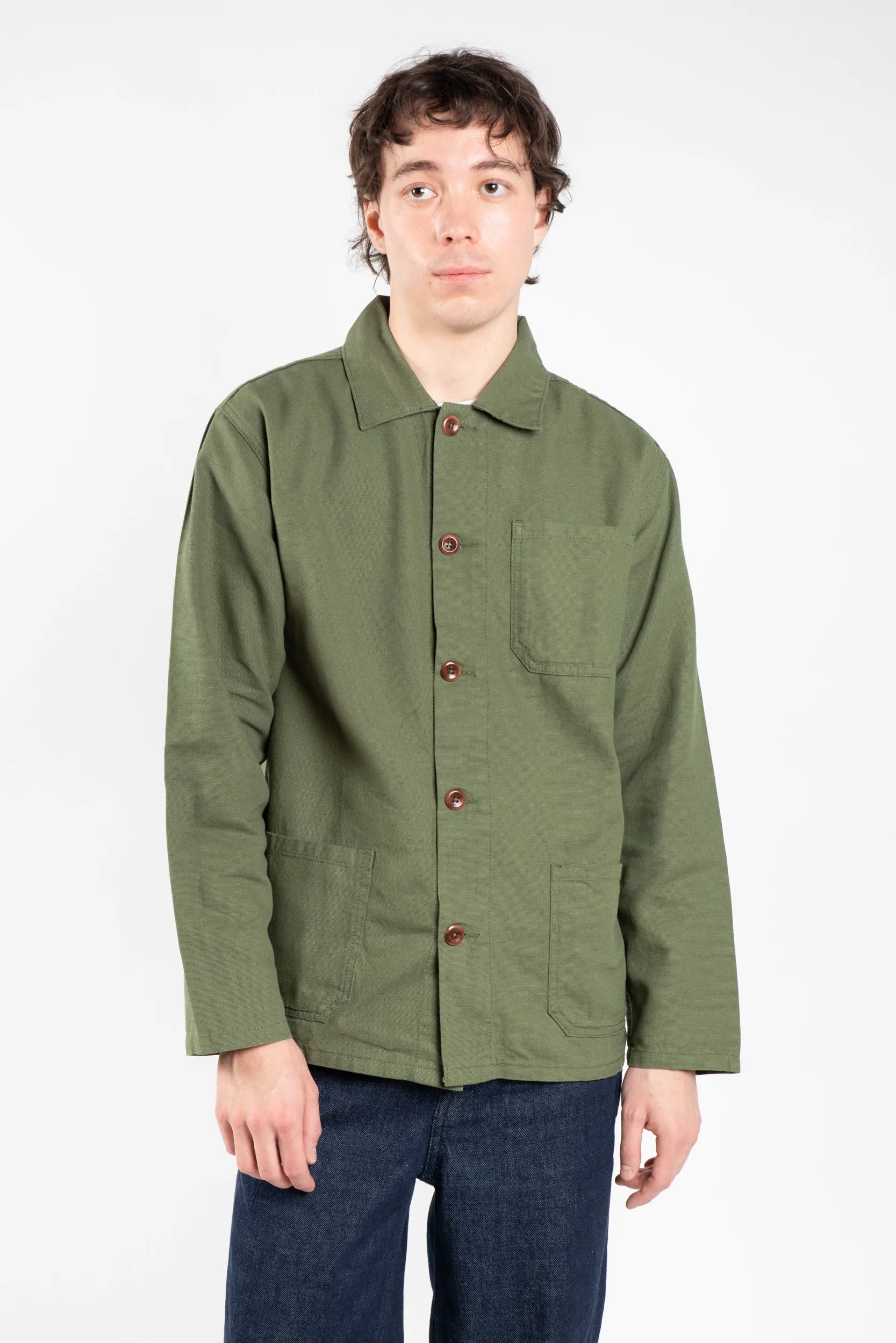 3001 Button OverShirt | Vine Green