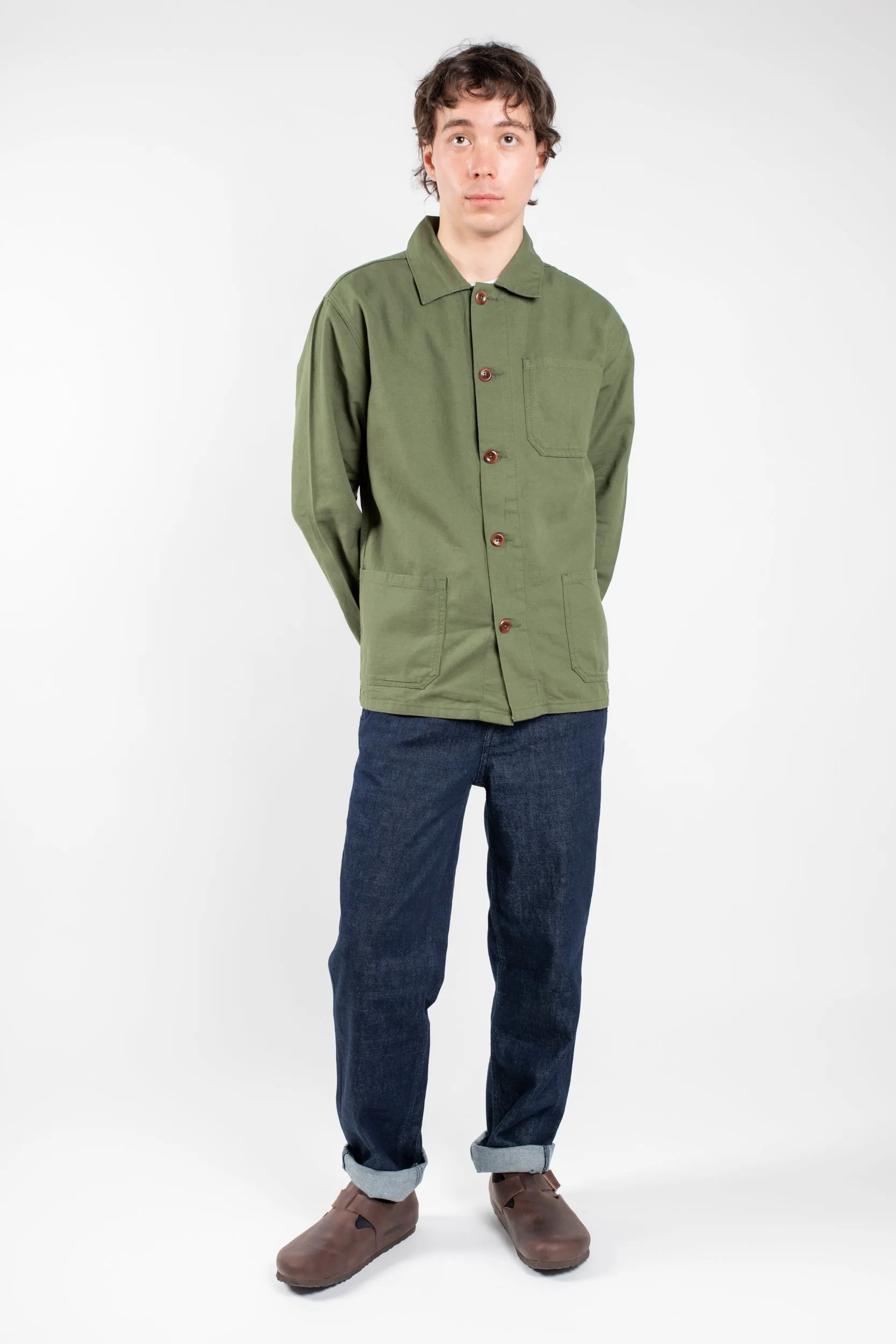 3001 Button OverShirt | Vine Green