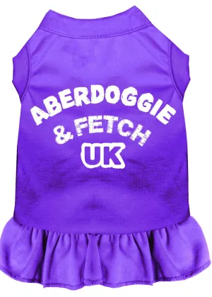 Aberdoggie Uk Screen Print Dress Purple Xxxl (20)