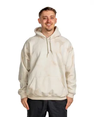 Bleach Wash Essential Fleece Hoodie - Sand Gobi