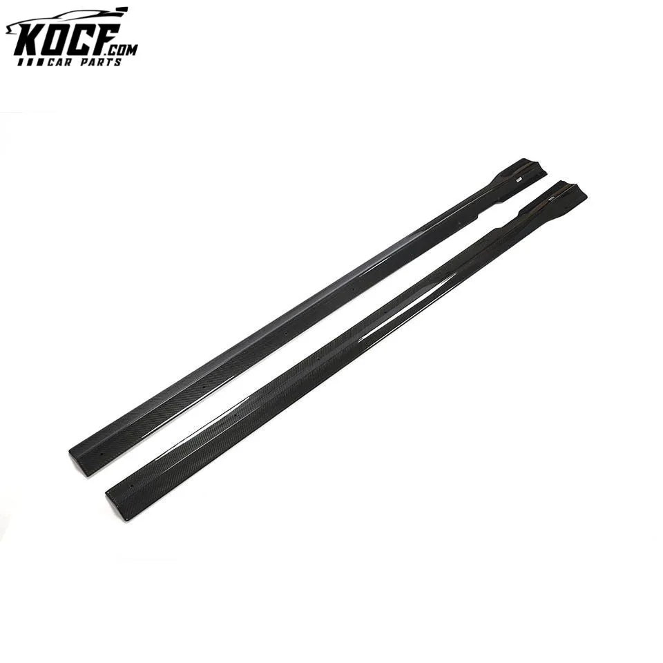 Carbon Fiber W213 E63 Car Side Skirts for Mercedes Benz E350 E450 E63 AMG Sport Sedan 2016- 2022