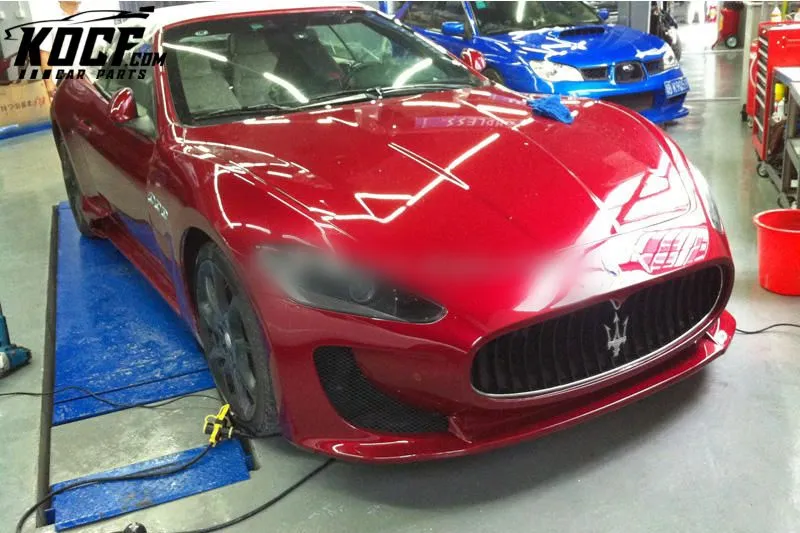 Cars Fiberglass front bumper side skirts rear diffuser side fender Body Kit for Maserati GT MC STRADALE Style