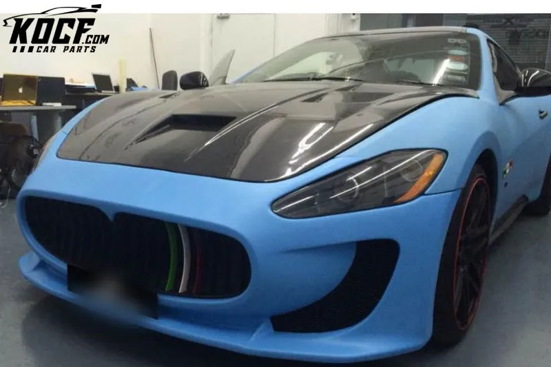 Cars Fiberglass front bumper side skirts rear diffuser side fender Body Kit for Maserati GT MC STRADALE Style