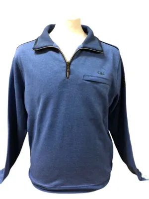 Chris Cayne 1/2 Zip Blue