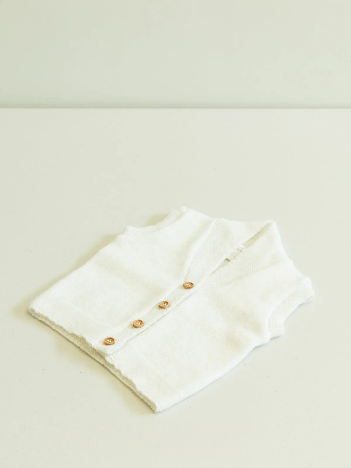 Classic Knit Vest | Warm White