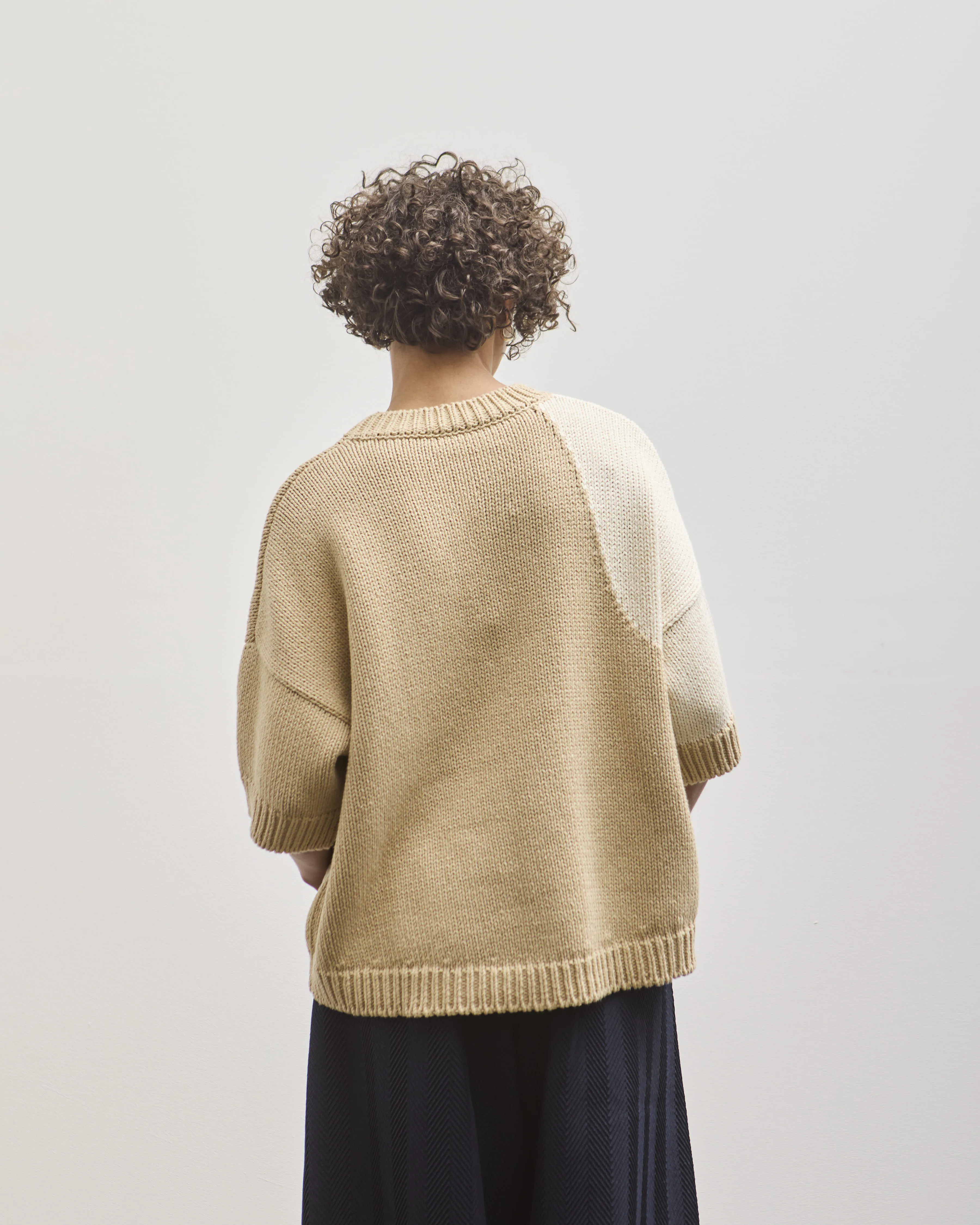 Cordera Cotton Sweater, Bicolor