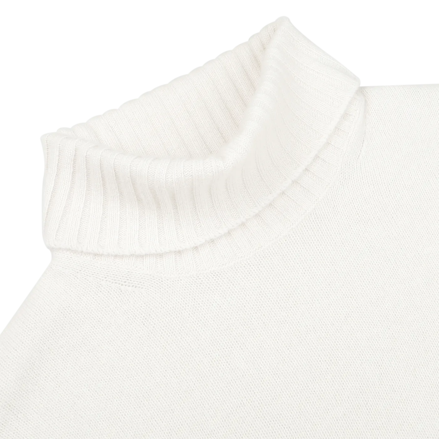 Cream Heavy Wool Cashmere Rollneck