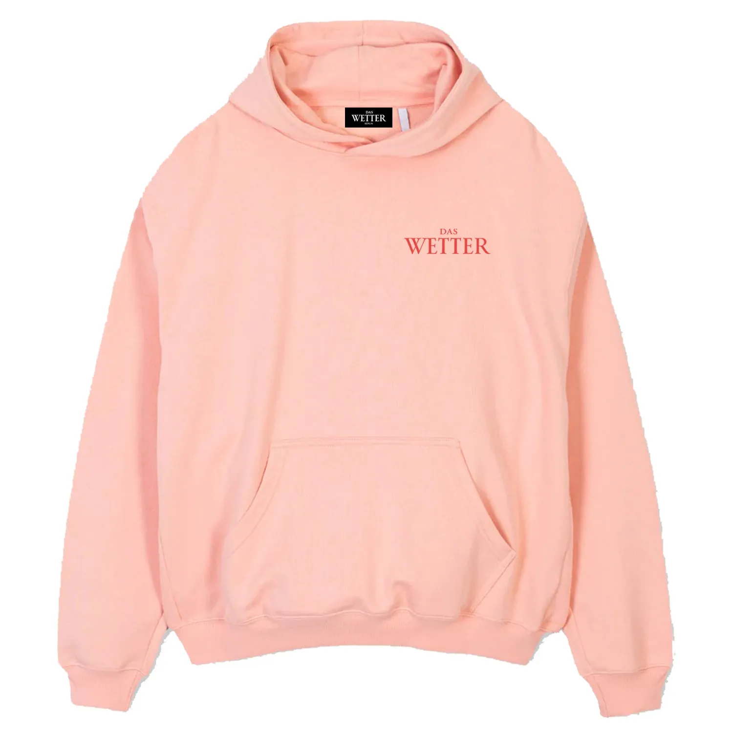 Das Wetter-Hoodie »Es kann nur besser werden« (Rosa/ Rot)