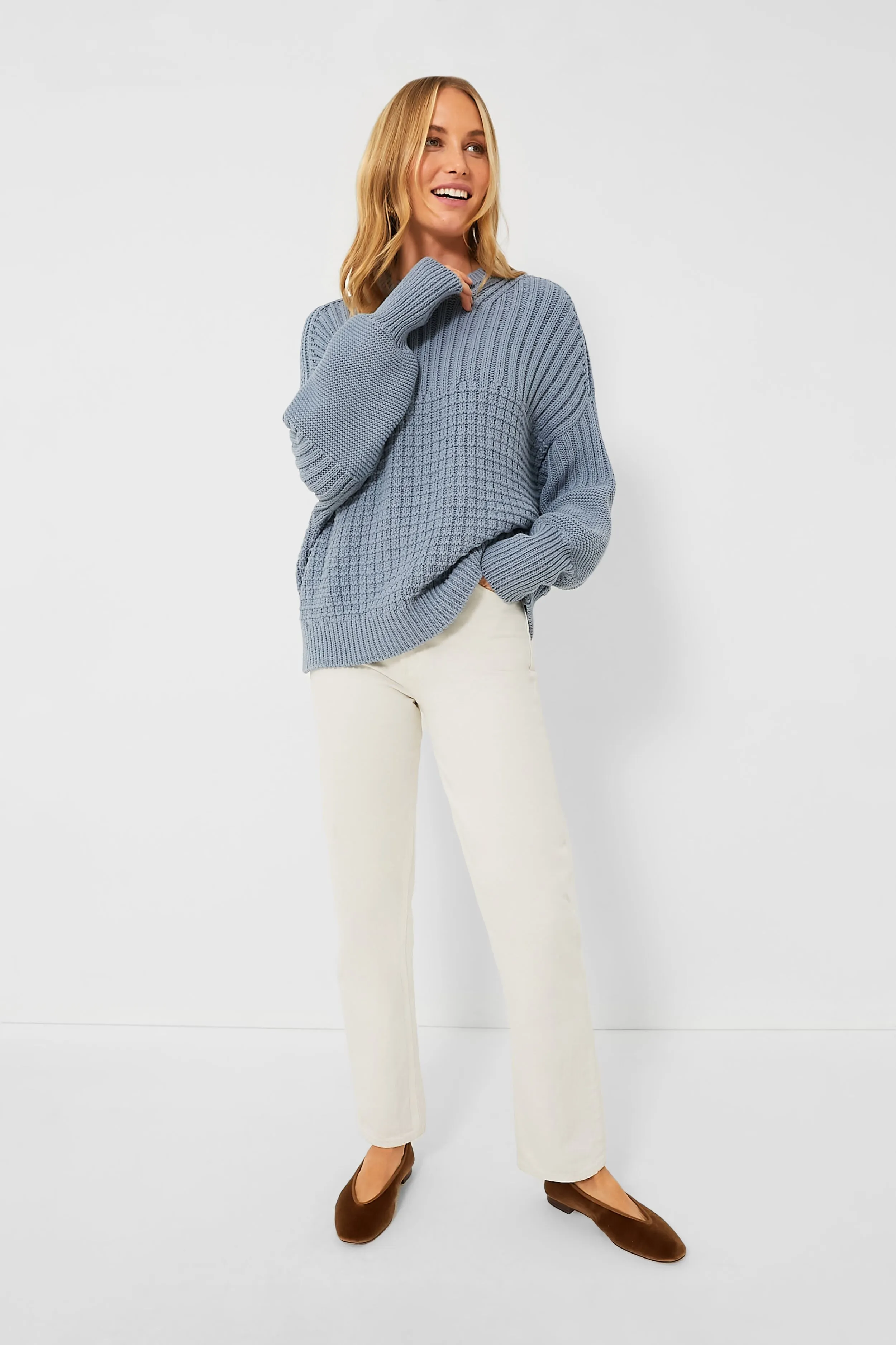 Dusty Blue Delcia Sweater