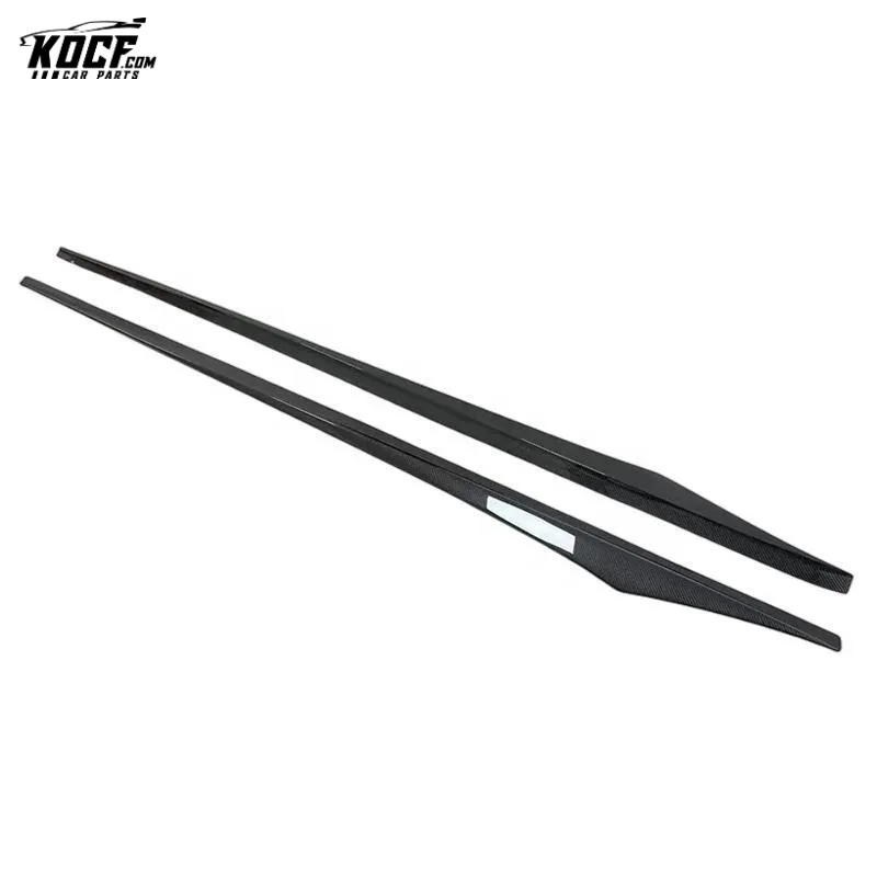 F06 M6 Vor style Carbon Fiber Side Skirts Rocker Panel Extensions Add-on for BMW M6 F06 F12 F13