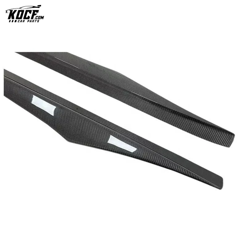 F06 M6 Vor style Carbon Fiber Side Skirts Rocker Panel Extensions Add-on for BMW M6 F06 F12 F13