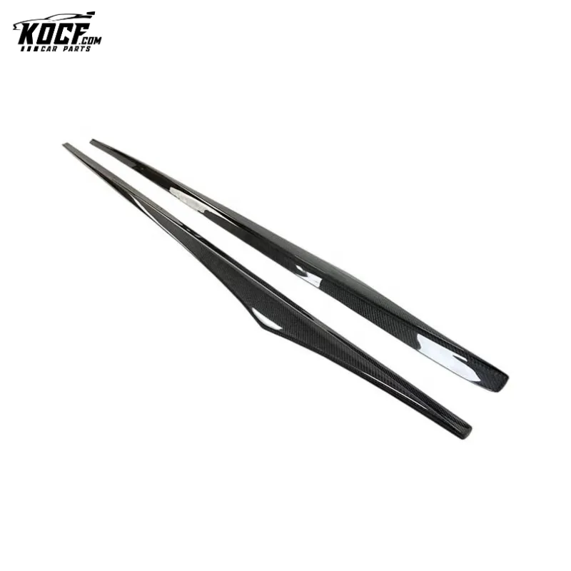 F06 M6 Vor style Carbon Fiber Side Skirts Rocker Panel Extensions Add-on for BMW M6 F06 F12 F13