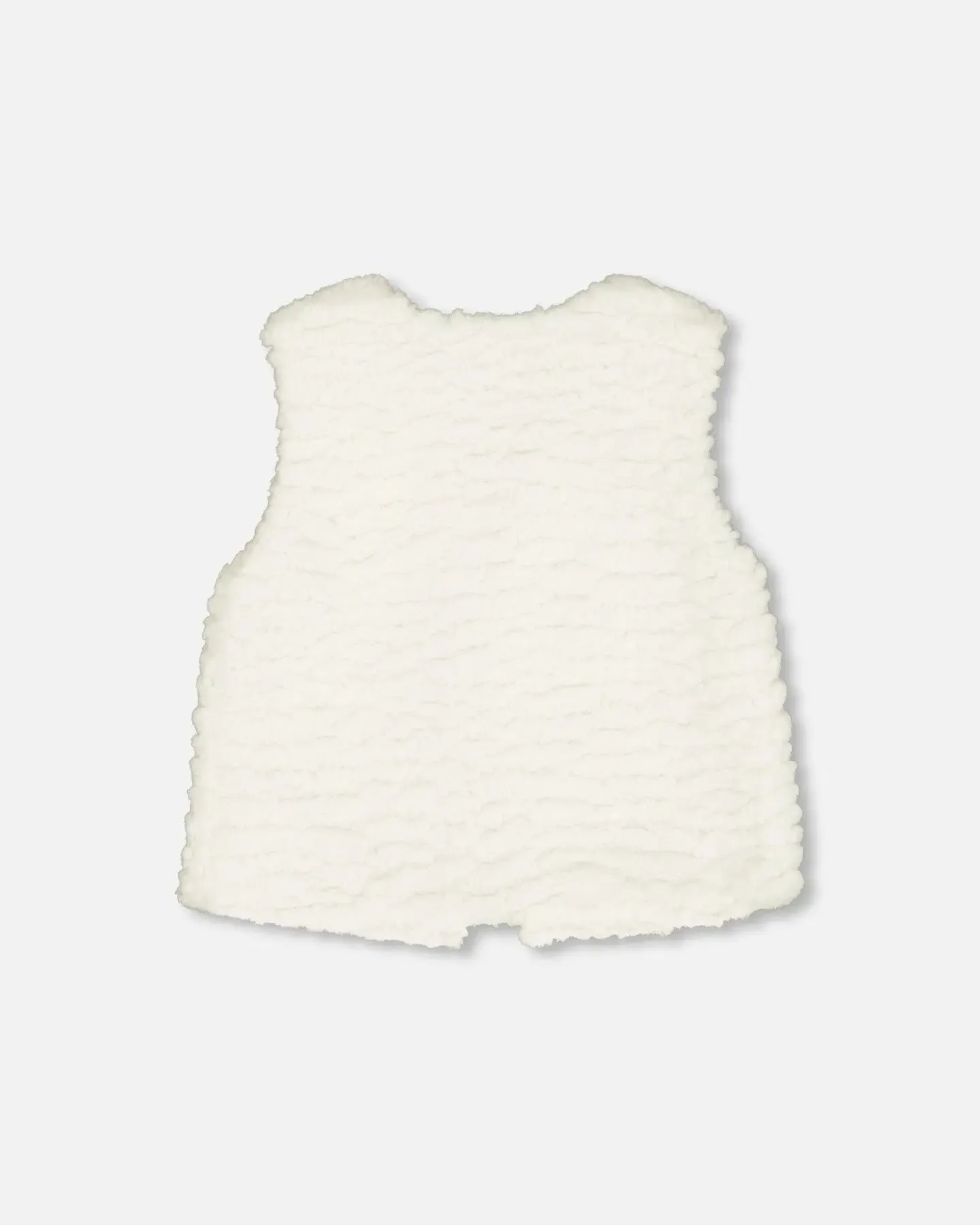 Faux Fur Vest Off White