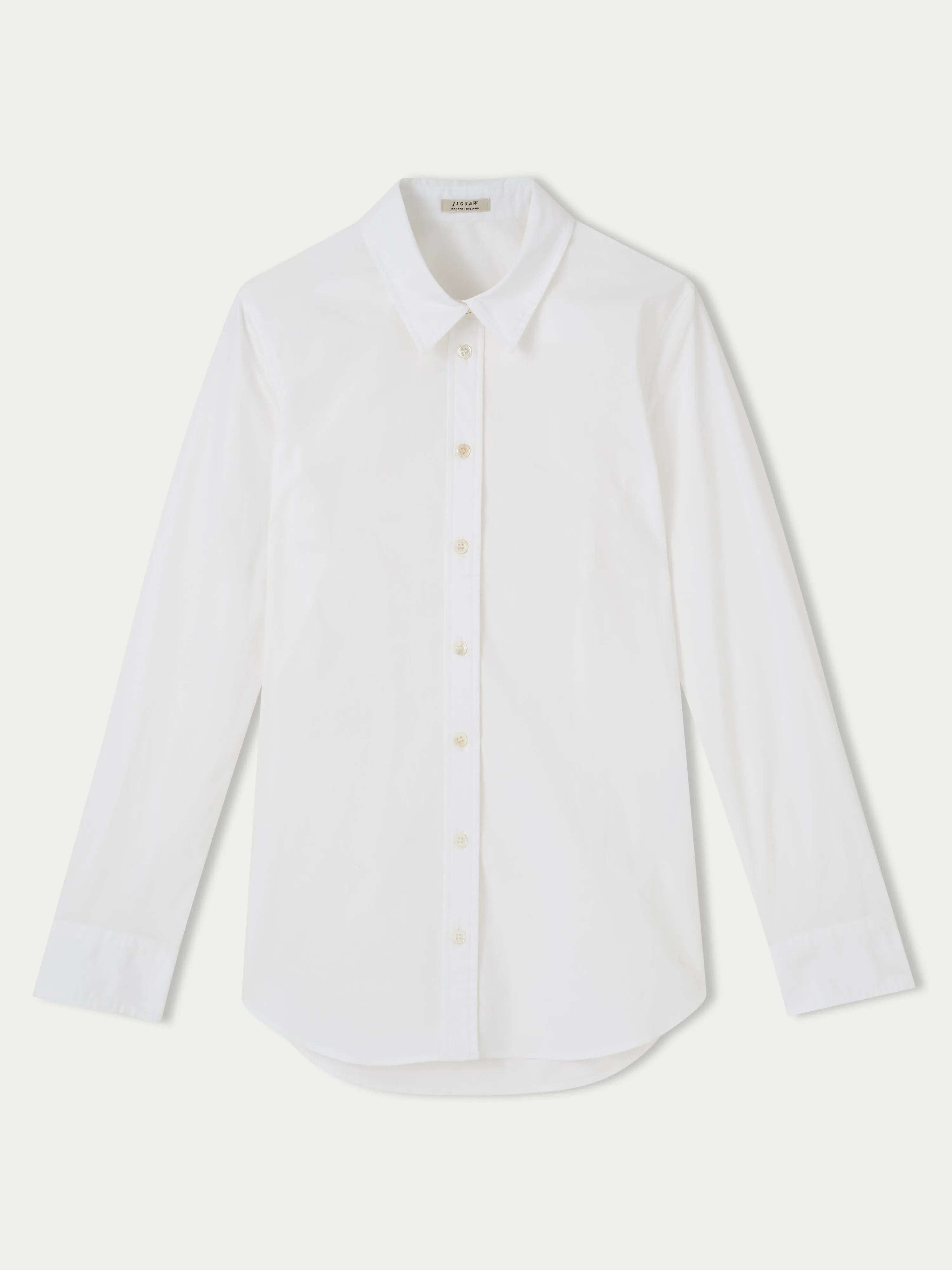 Fitted Cotton Shirt | White