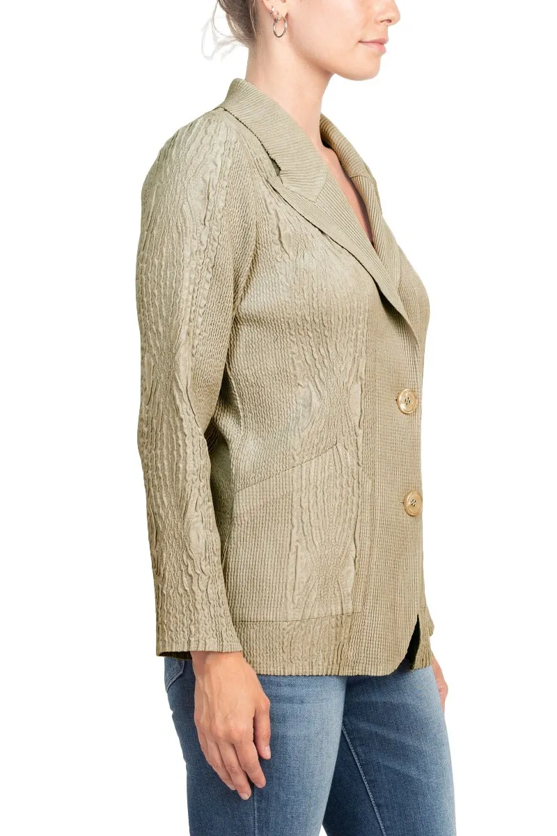 Flair Notched Collar Long Sleeve 2 Button Closure Solid Faux Suede Jacket