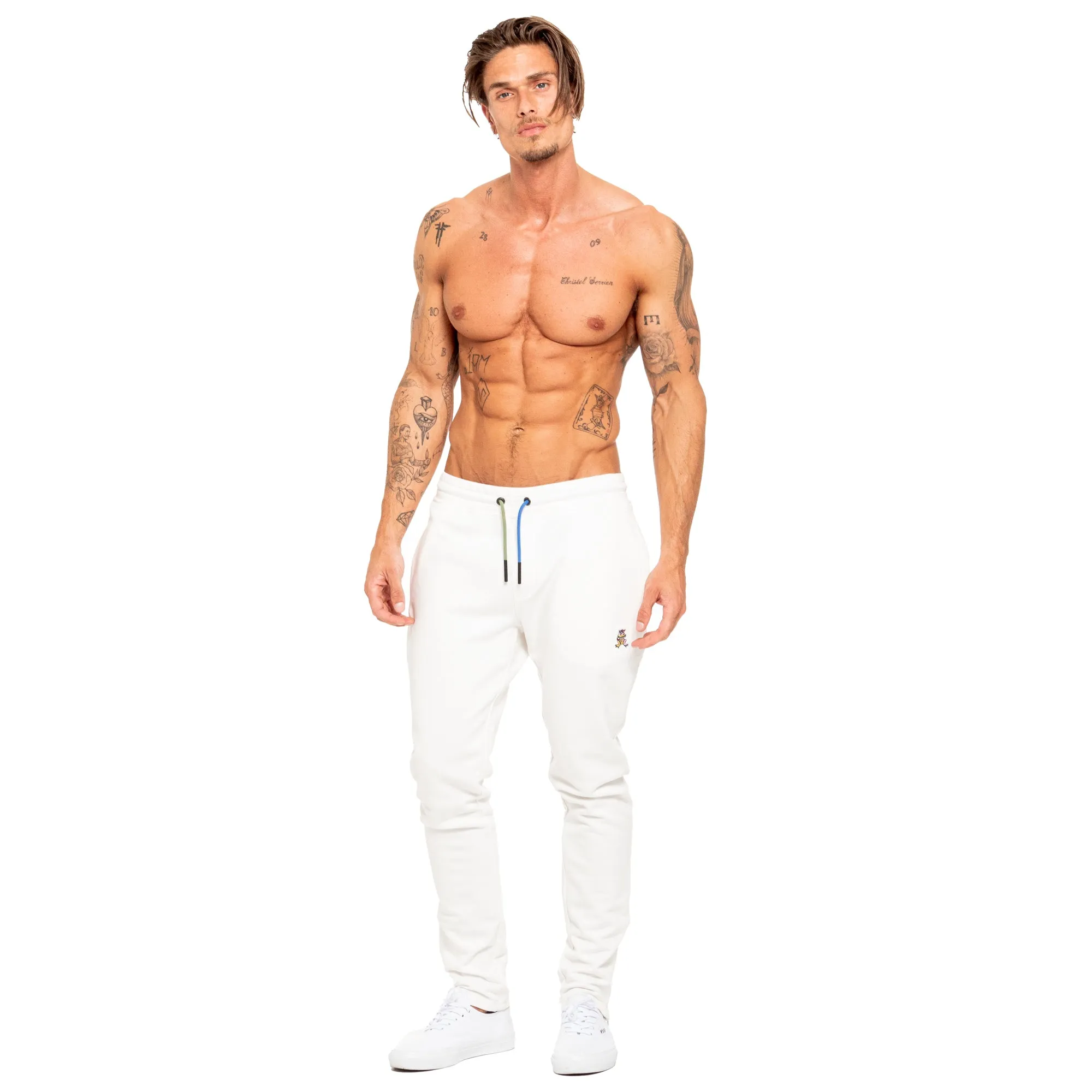 FROG Color Block Leisure Sweatpants - White