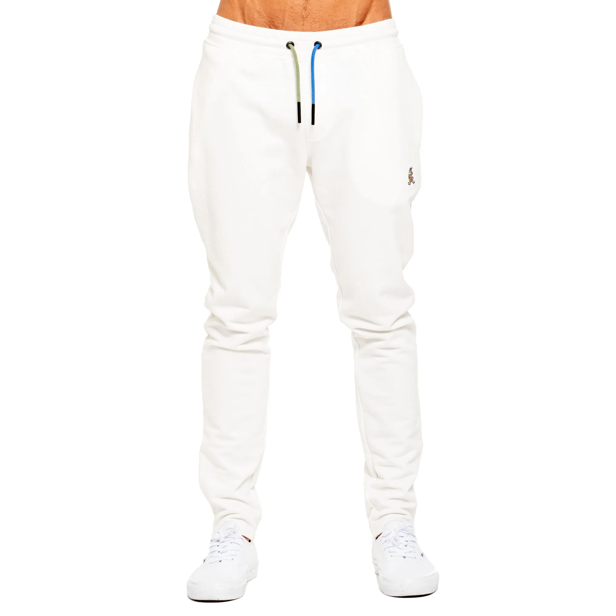 FROG Color Block Leisure Sweatpants - White