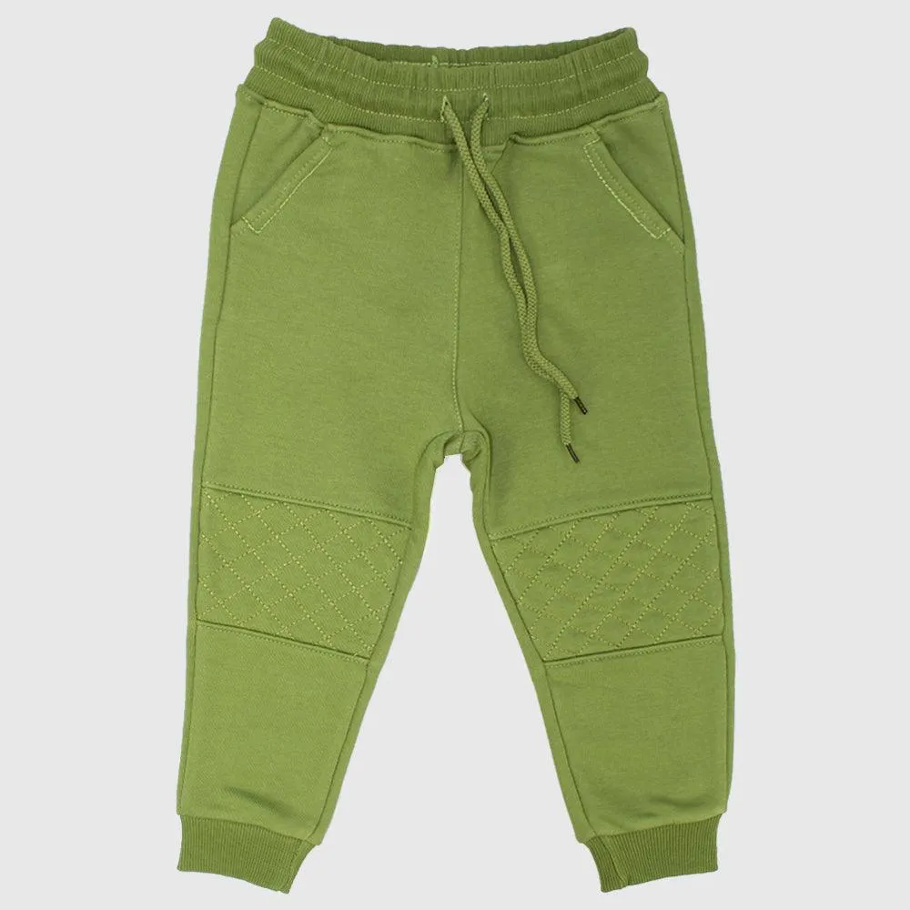 Green Fleeced Sweatpants