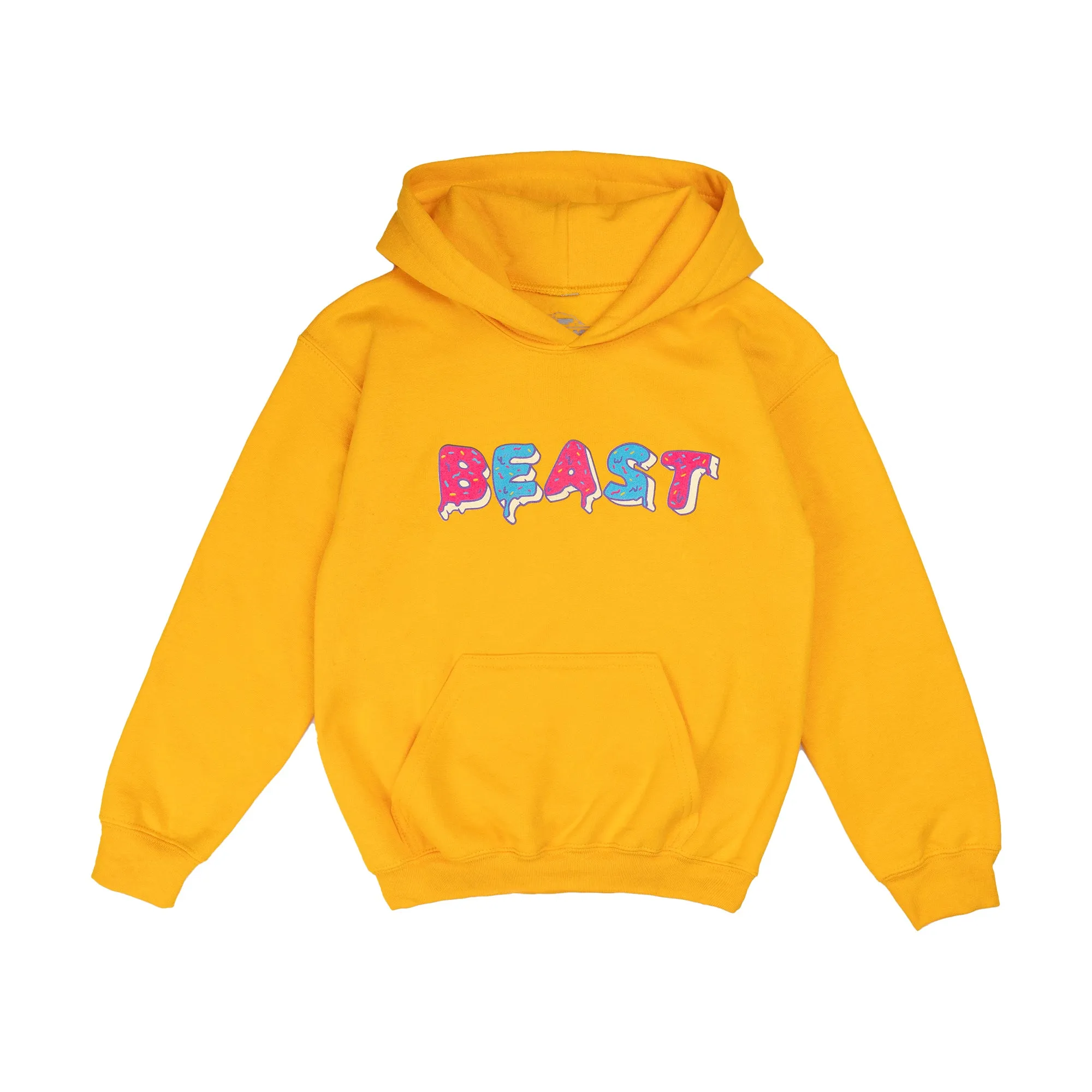 KIDS BASICS FROSTED BEAST HOODIE - YELLOW