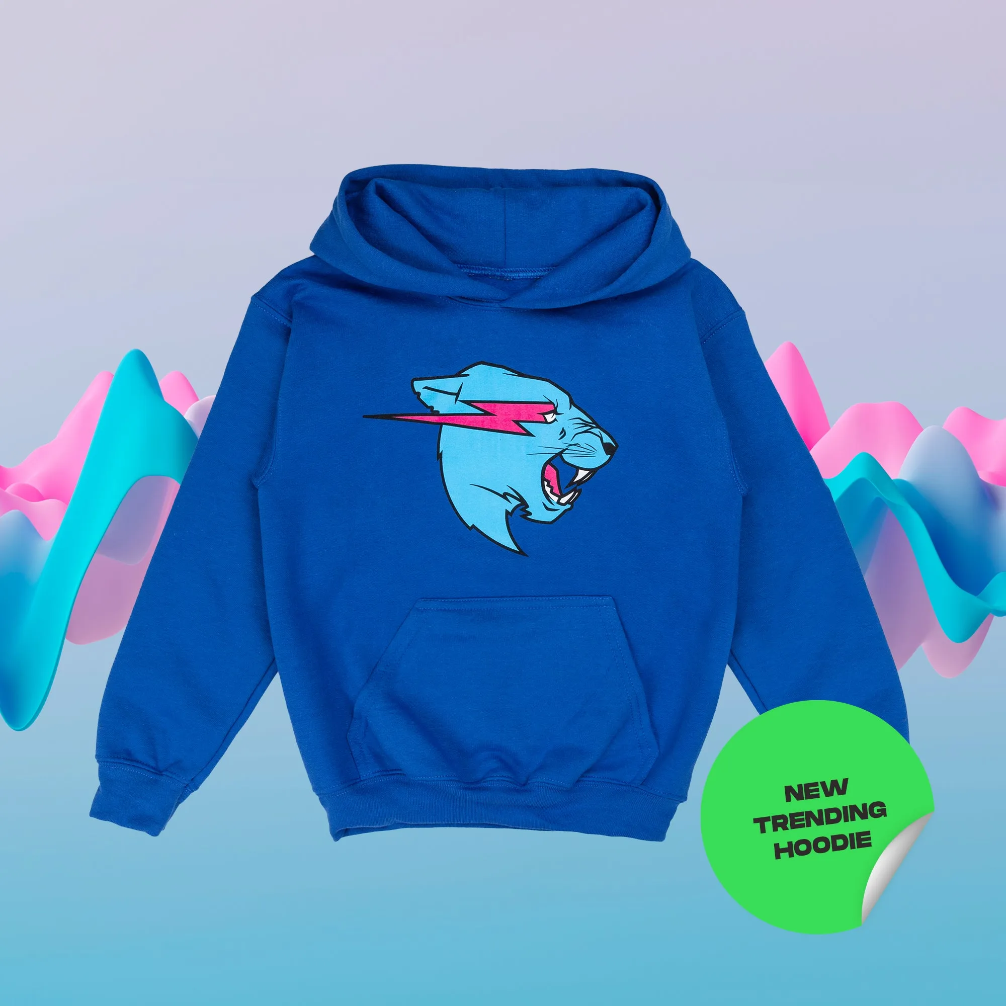 KIDS BASICS - PANTHER HOODIE - BLUE