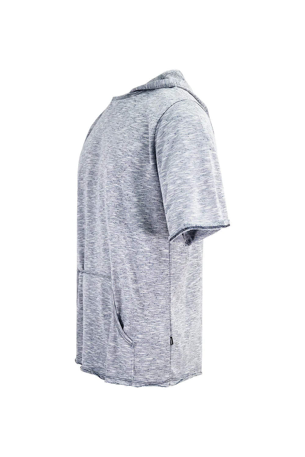 Men's Lightweight Marbled Short Sleeve Hoodie