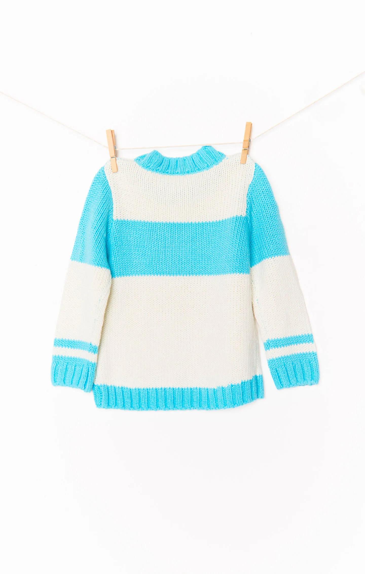 Mini Ski In Sweater ~ Powder Blue Ski Knit