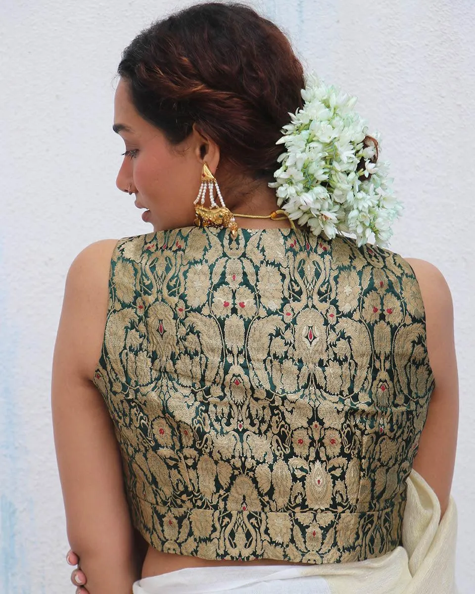 Mohana Brocade Blouse - Onam