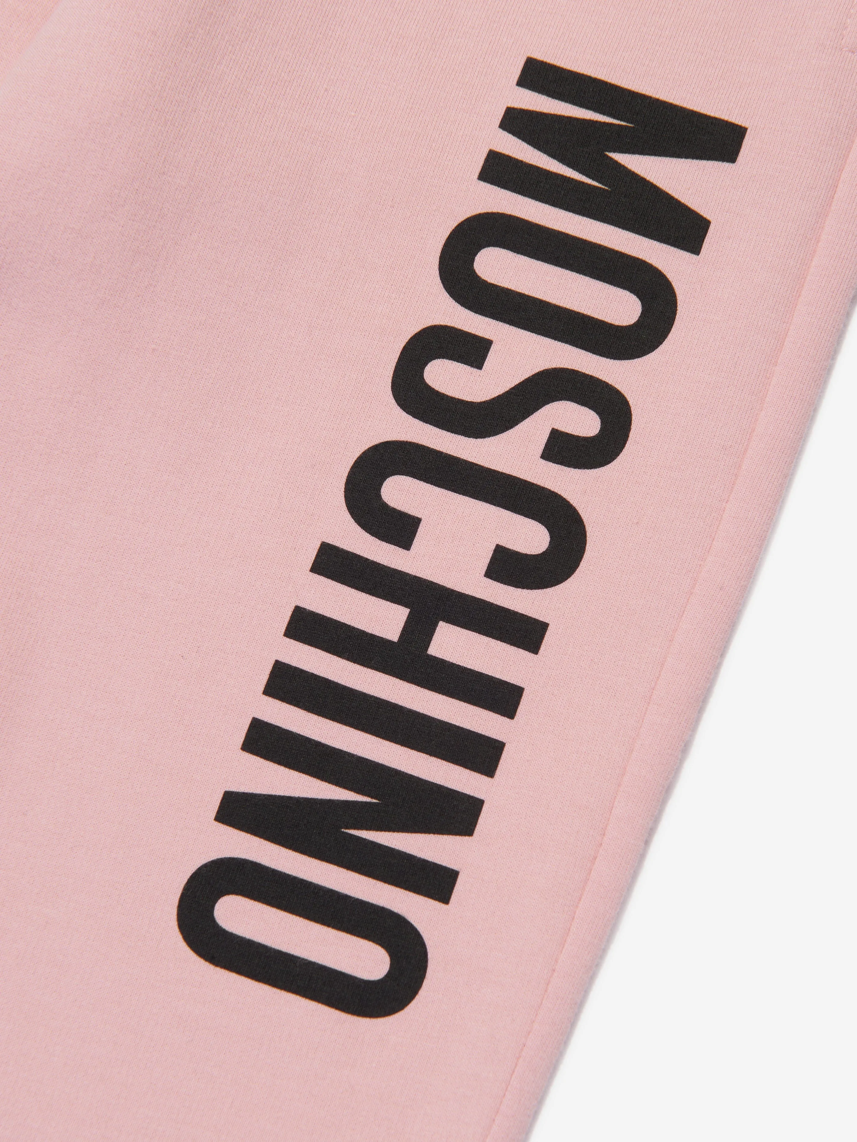 Moschino Girls Logo Joggers in Pink