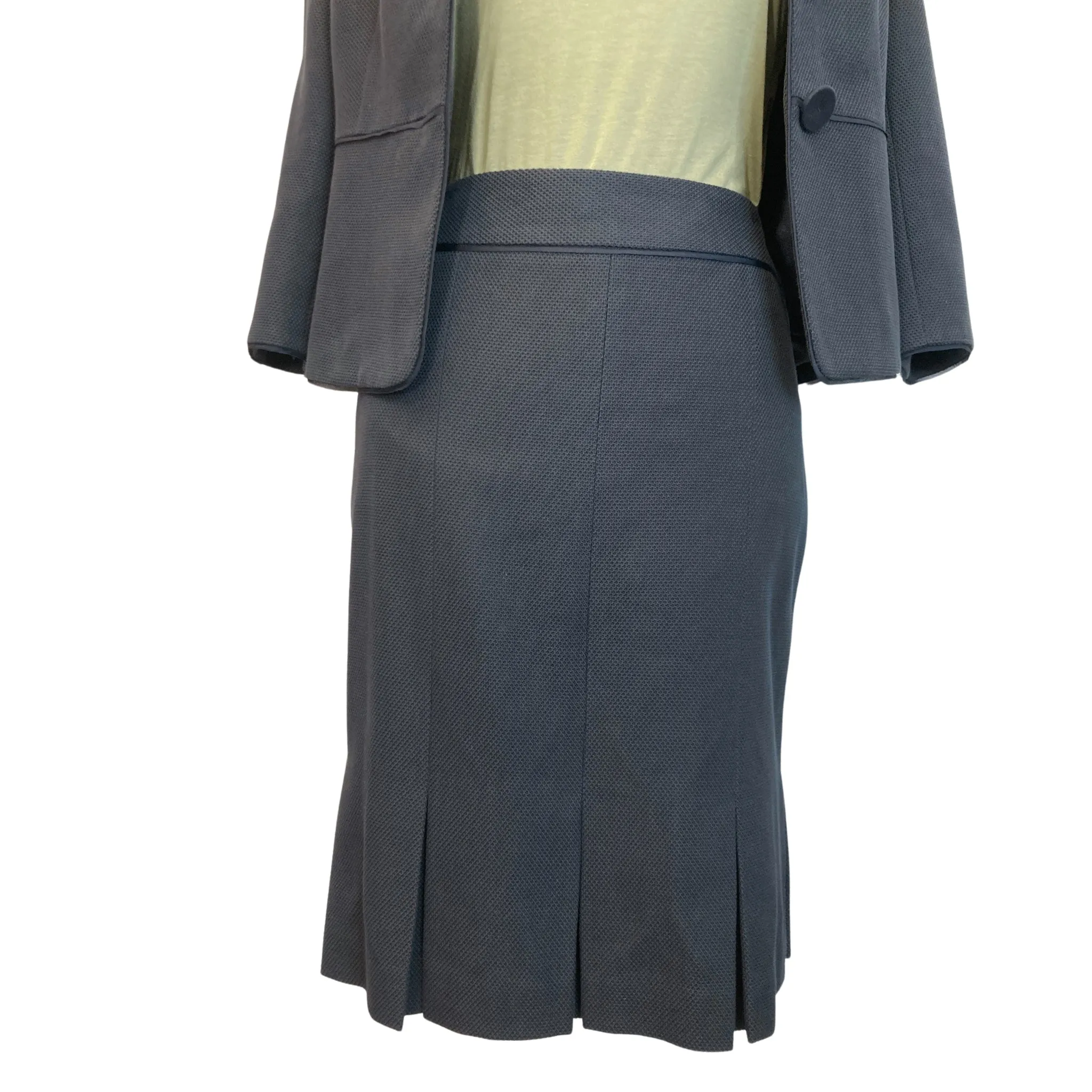 Navy Skirt Suit Set (S)