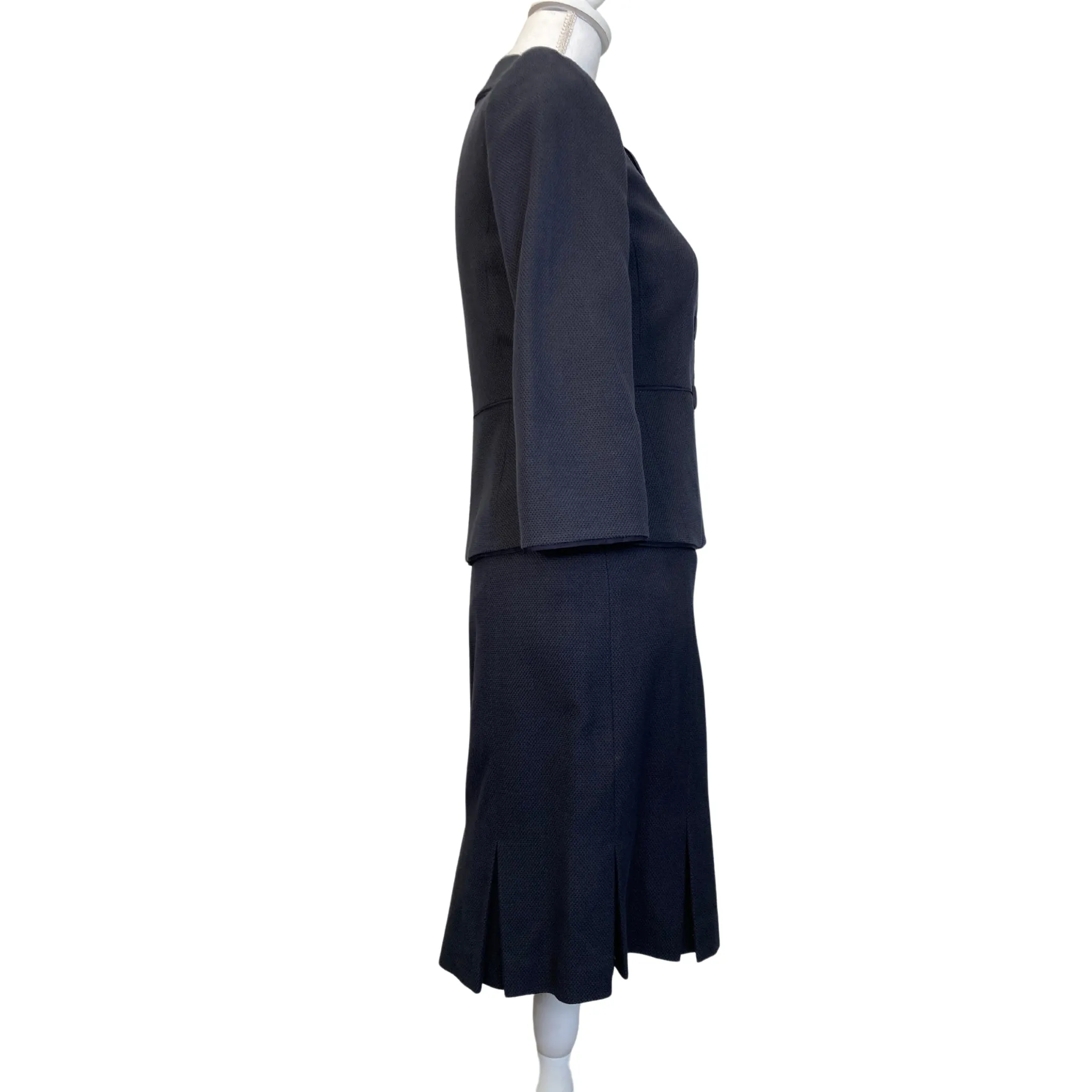 Navy Skirt Suit Set (S)