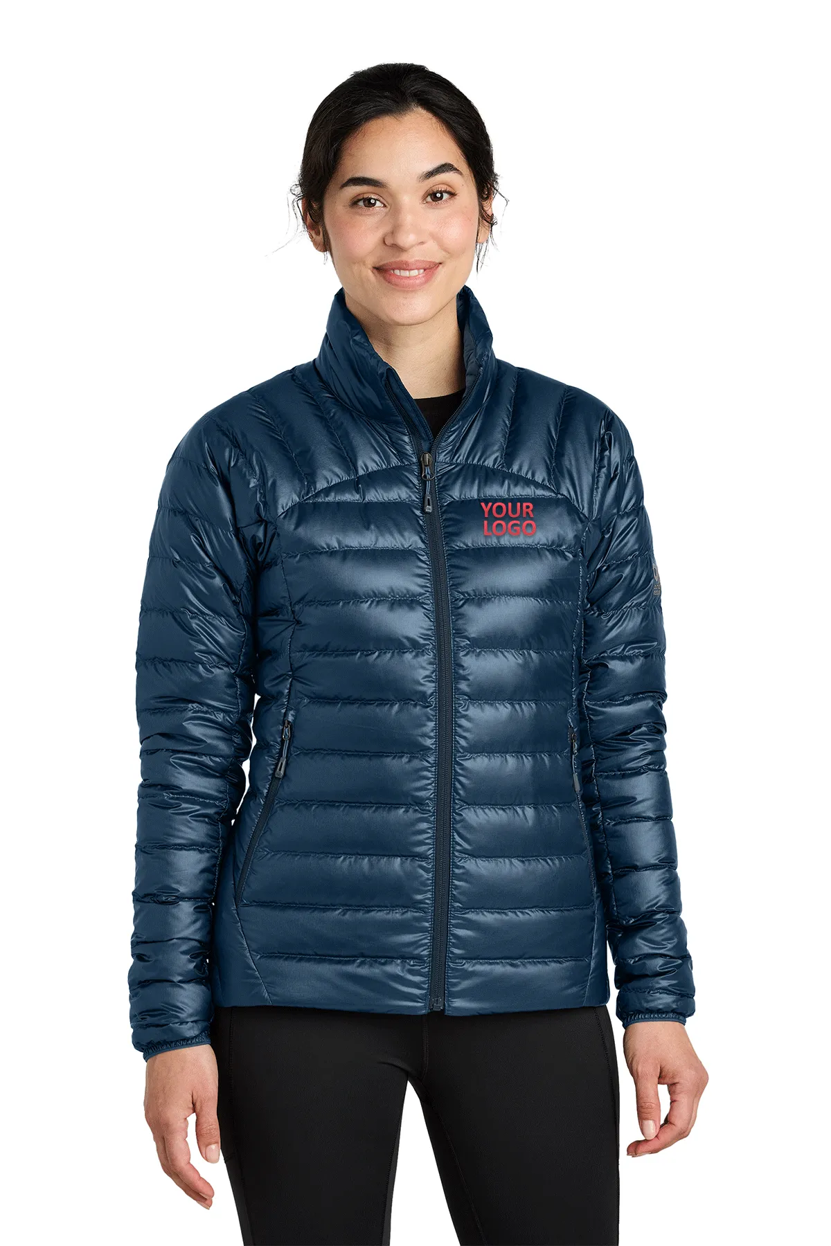 Outdoor Research Womens 800 Tech Down Custom Jackets, Naval Blue