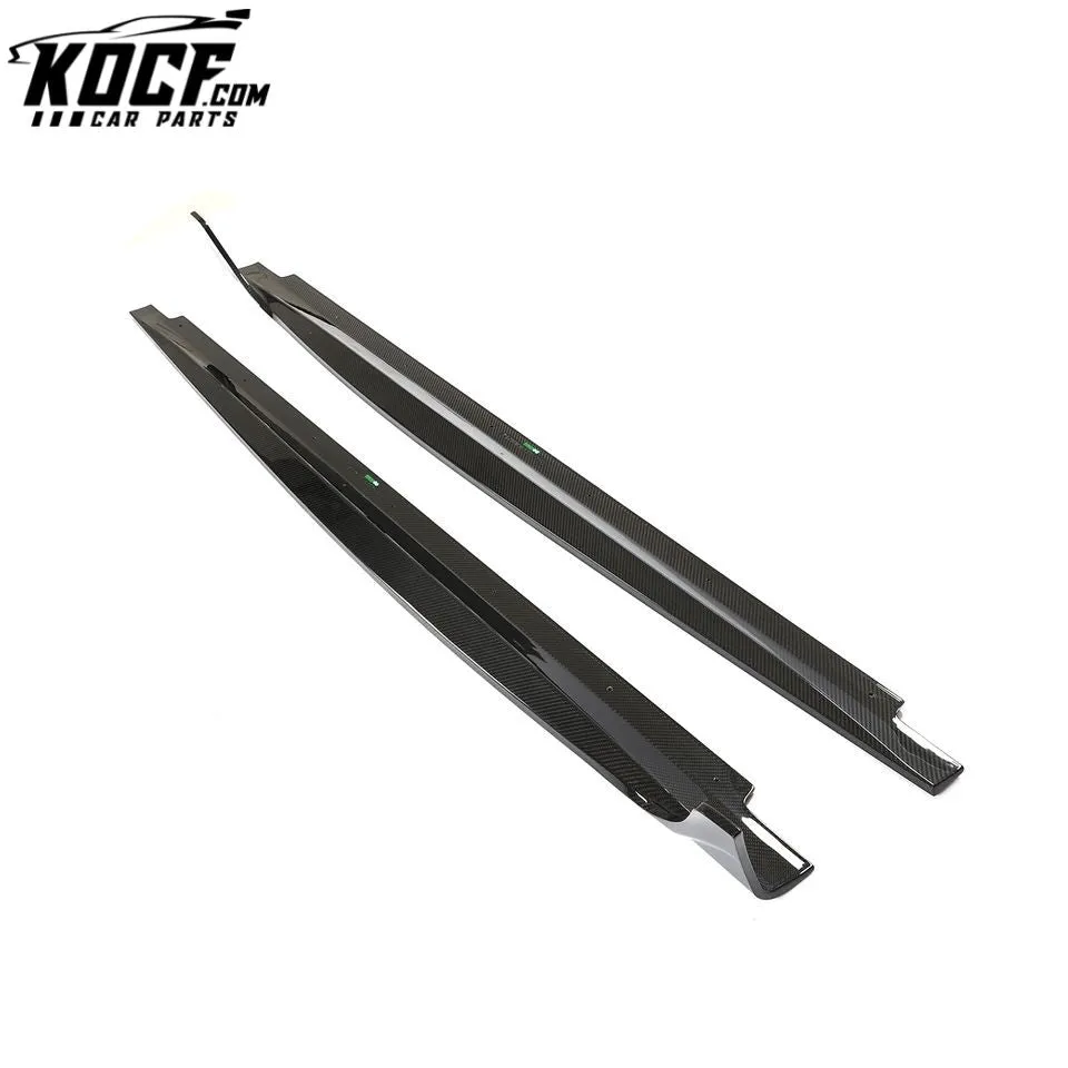 Prepreg Dry Carbon S5 Car Side Skirt Kits for Audi S5 B9 A5 SLINE Sportback 4-Door 2020- 2022