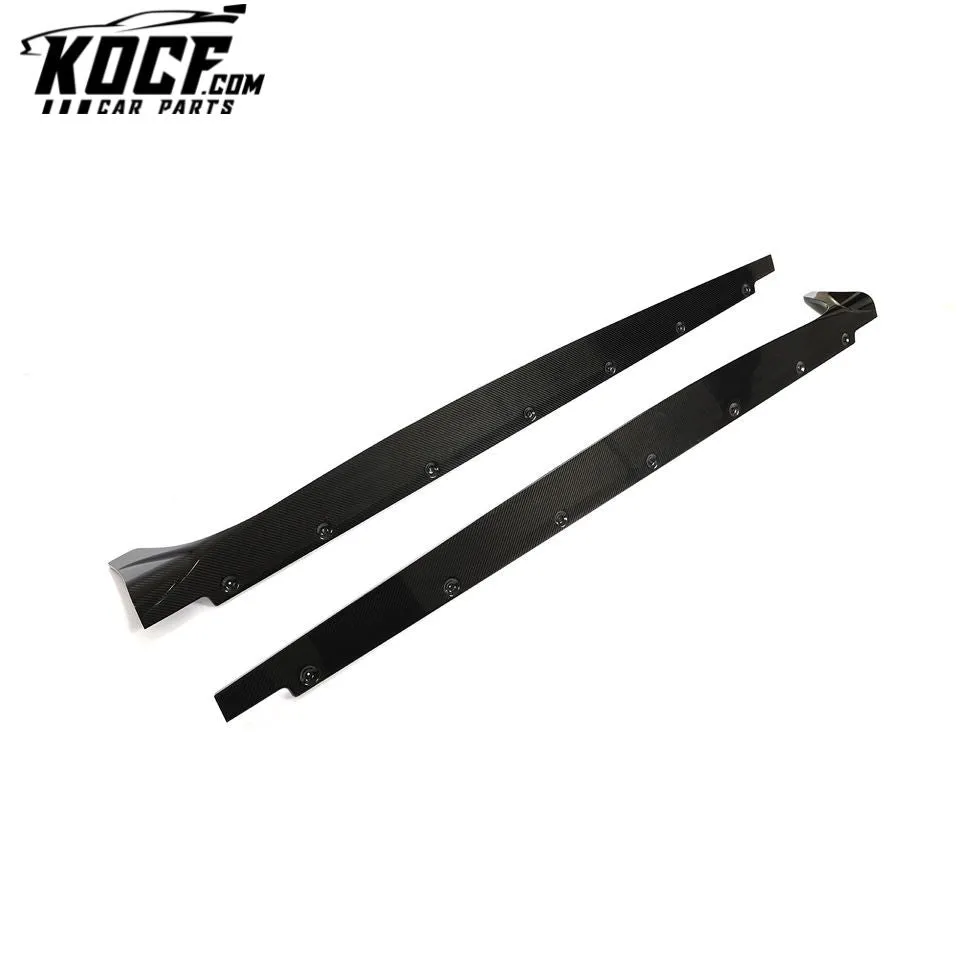 Prepreg Dry Carbon S5 Car Side Skirt Kits for Audi S5 B9 A5 SLINE Sportback 4-Door 2020- 2022