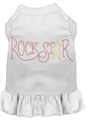 Rhinestone Rockstar Dress White Lg (14)