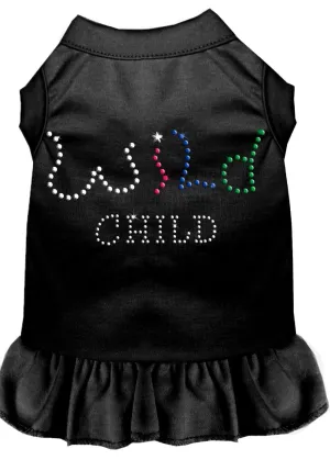 Rhinestone Wild Child Dress Black Med (12)