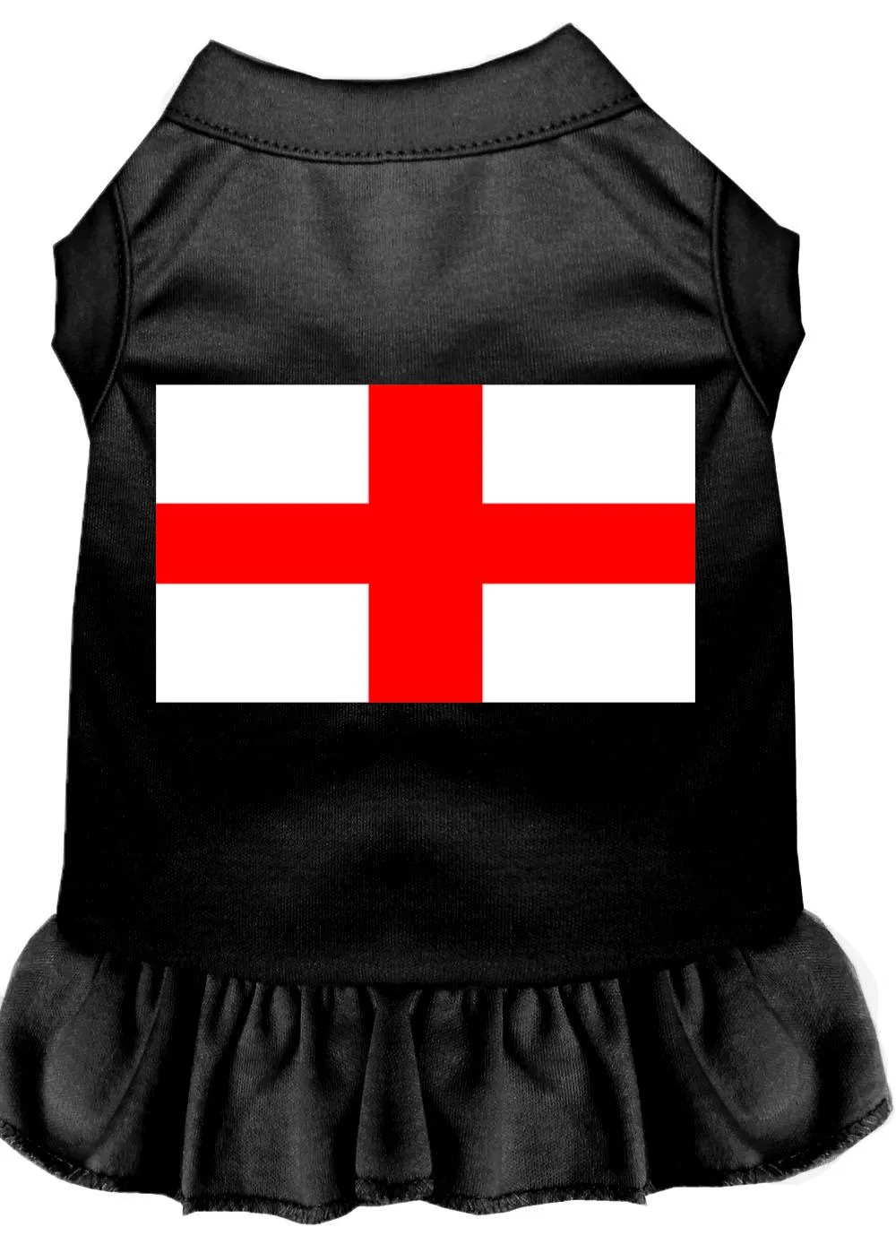 St. Georges Cross Screen Print Dress Black Lg (14)