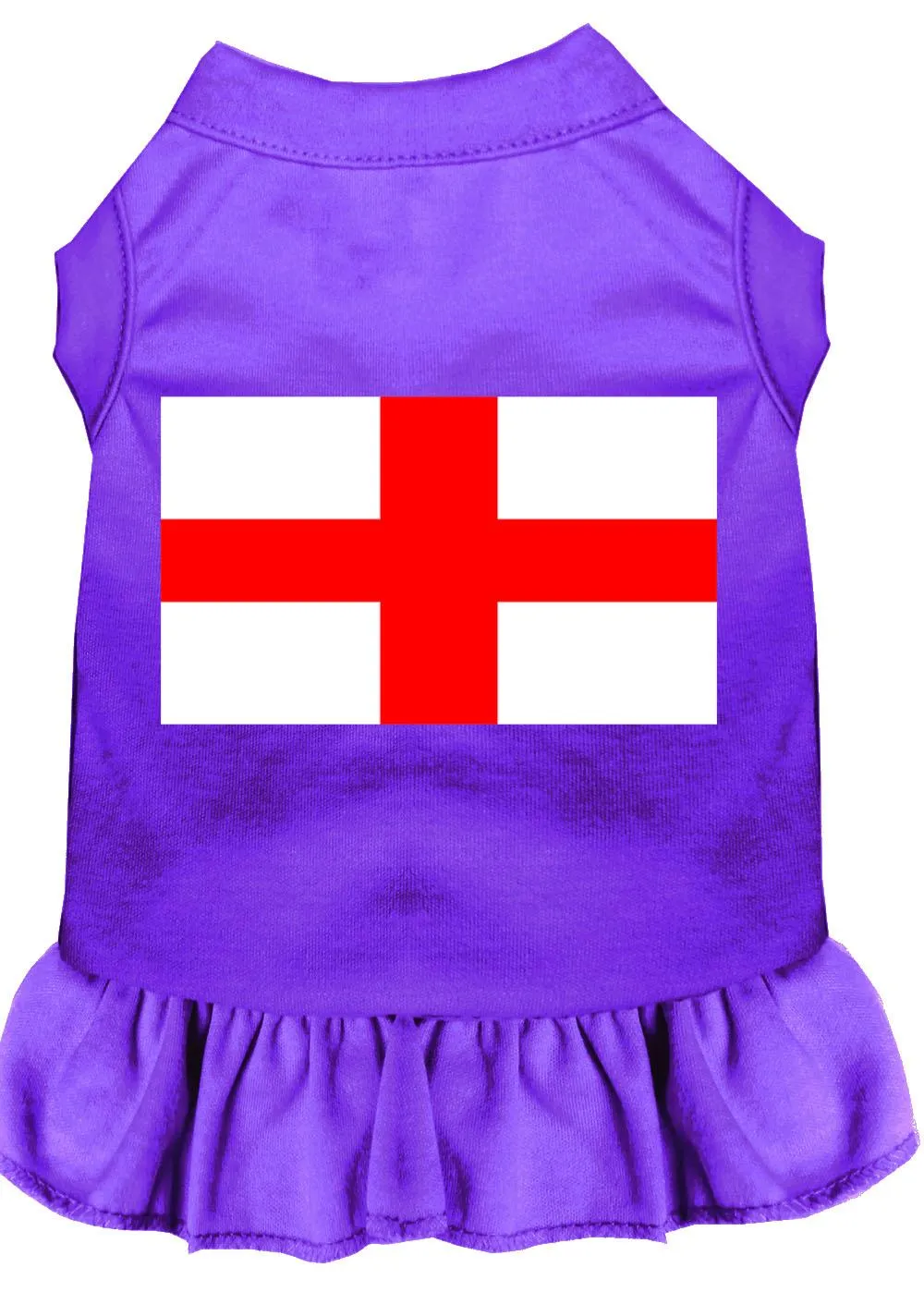 St. Georges Cross Screen Print Dress Purple Med (12)