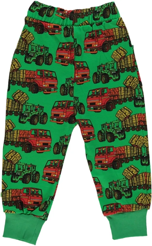 Sweatpants with tractors