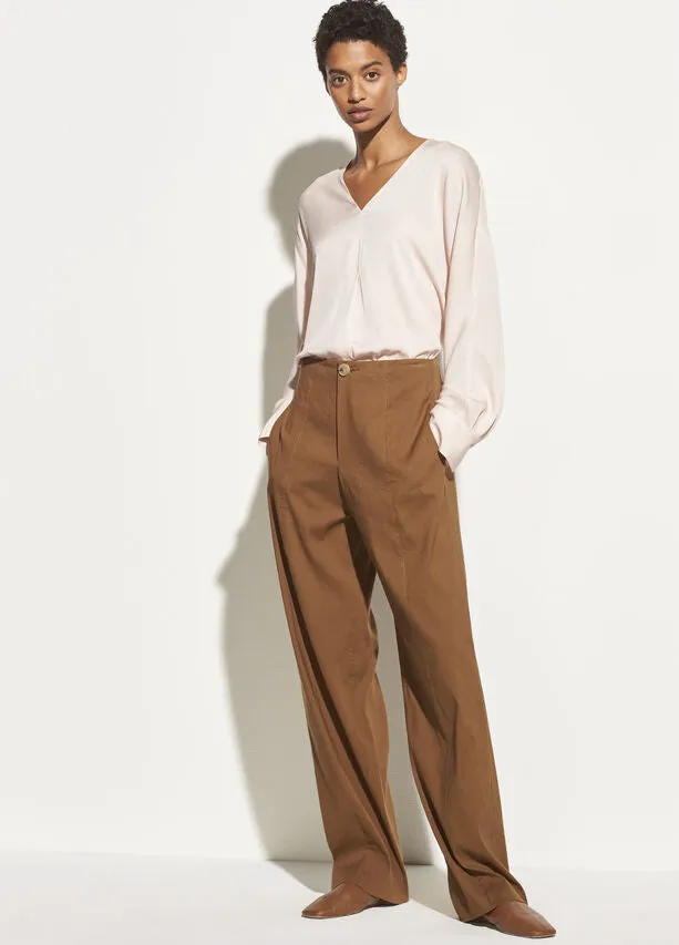 Vince - L/S V Neck Popover in Pale Petal