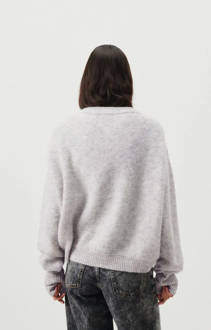 Vitow Jumper in Light Grey Melange