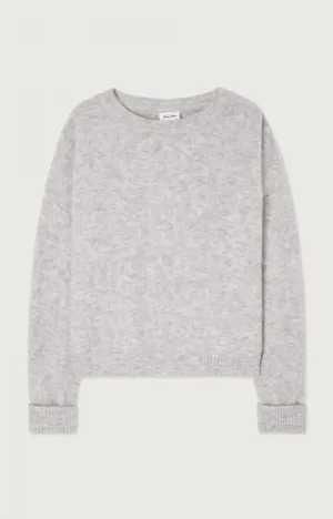 Vitow Jumper in Light Grey Melange