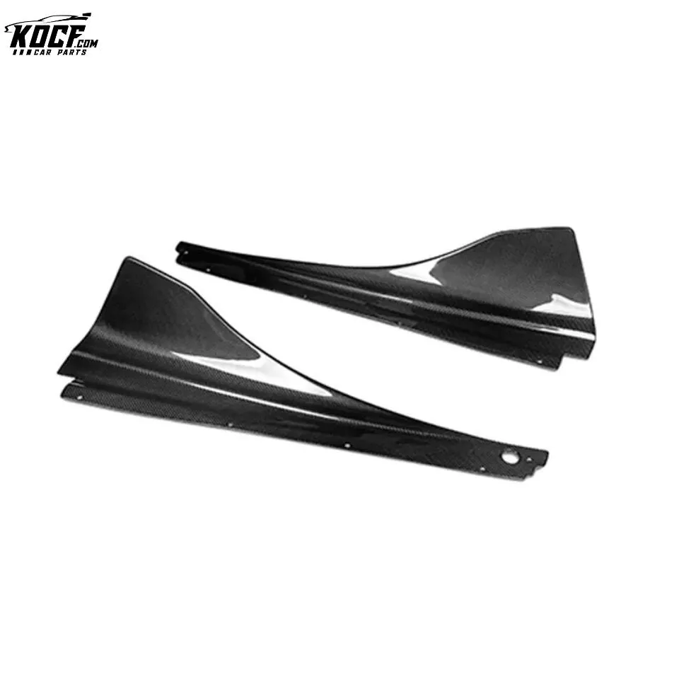 Vor Style Carbon Fiber Side Skirts Blade Splitter For McLaren 720S 2017-19