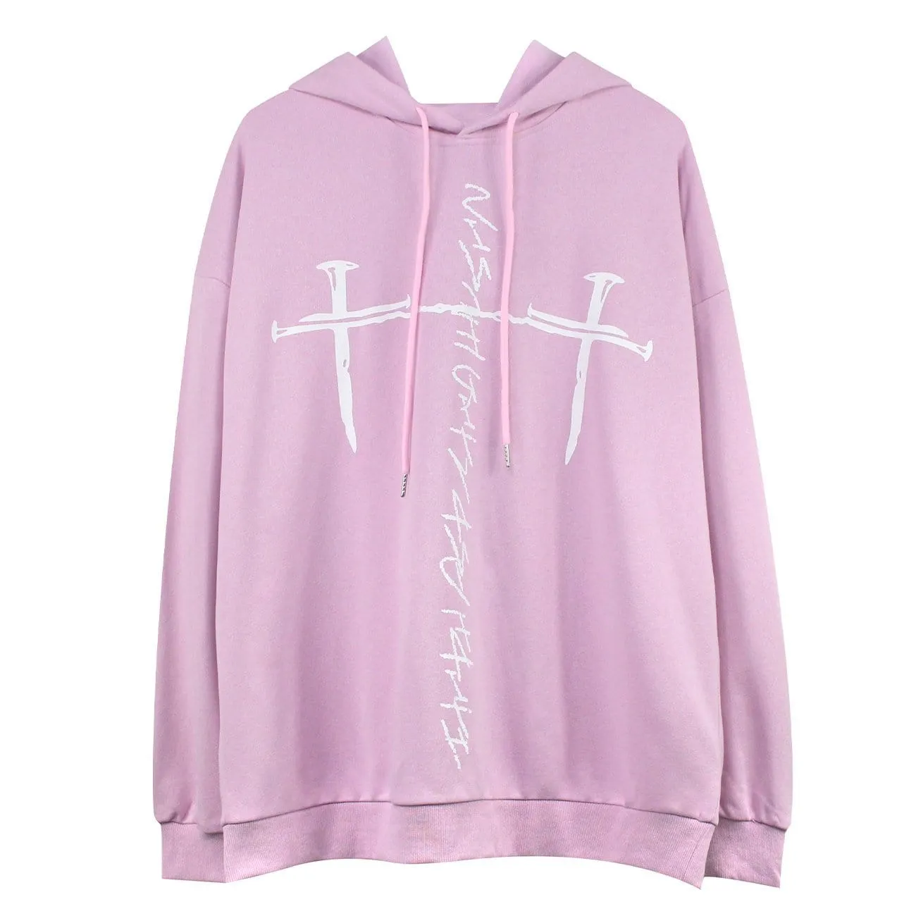 WLS Dark Double Crucifixion Print Hoodie