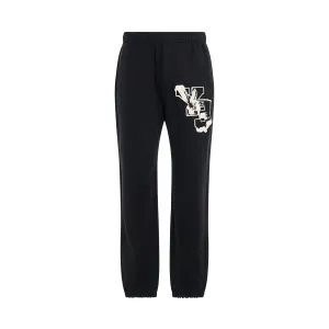 Yohji Graphic Sweatpants in Black